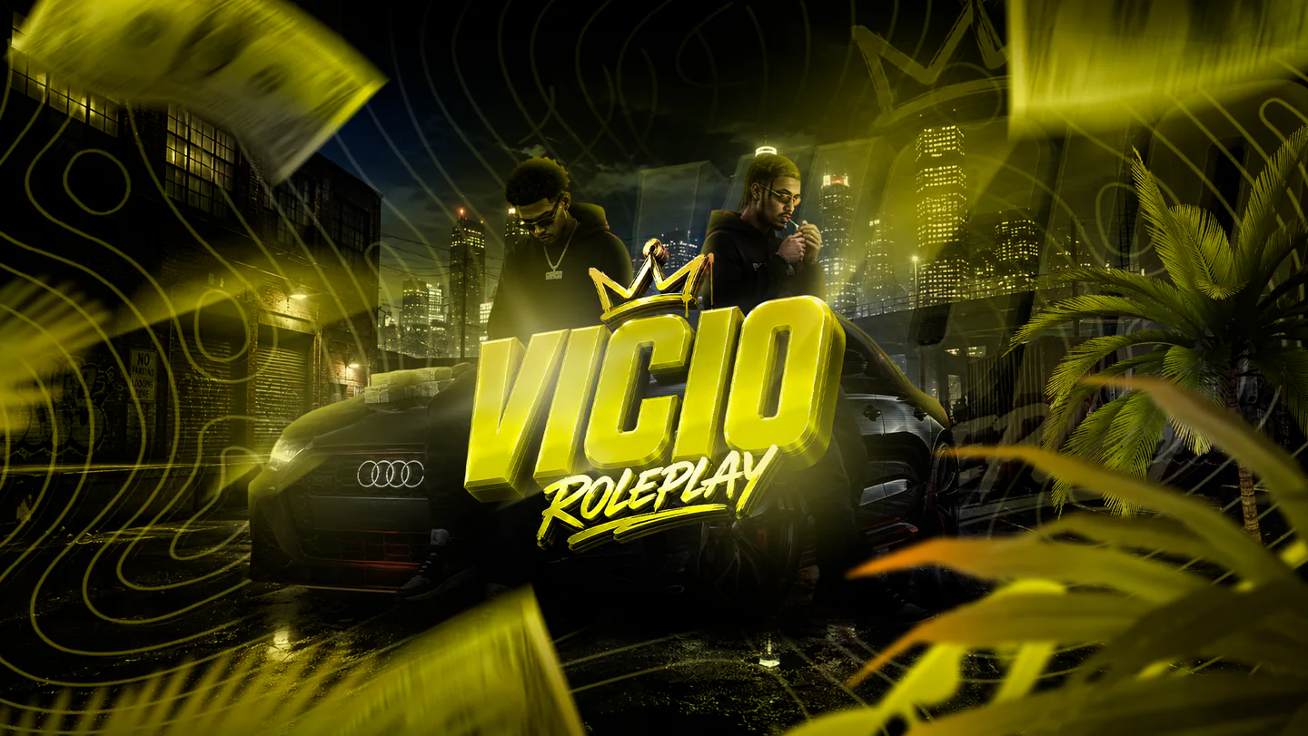 Vicio RP | GRAN APERTURA | Roleplay Español | LATAM | Economia | Policia | Bandas | Tuning FiveM server banner