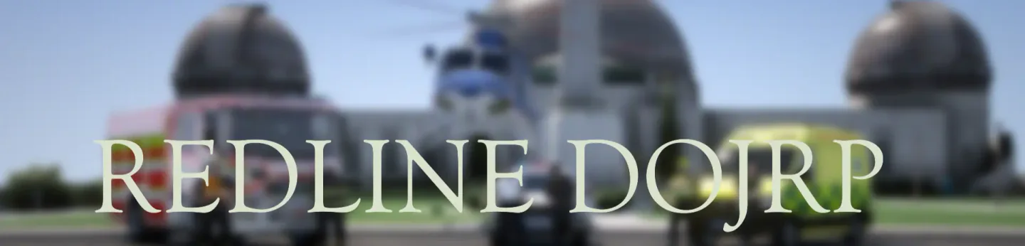 RedLine DOJRP FiveM server banner