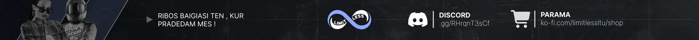 [LTU] Limitless.lt | RolePlay Serveris FiveM server banner