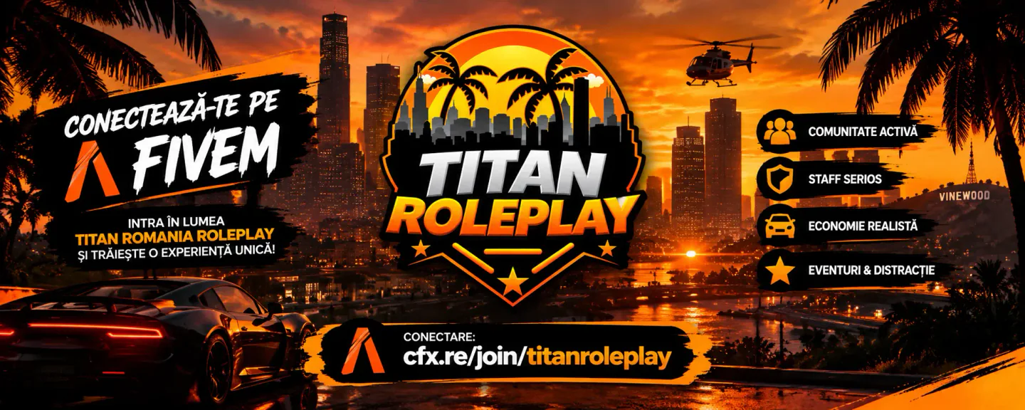 Titan - discord.gg/titanro FiveM server banner