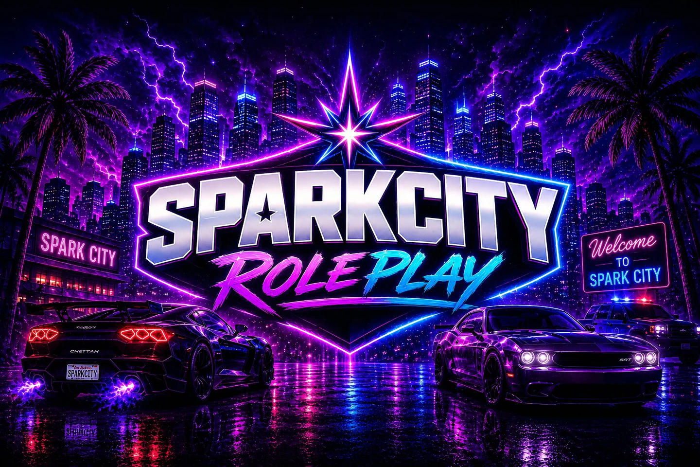 SparkCity RP FiveM server banner