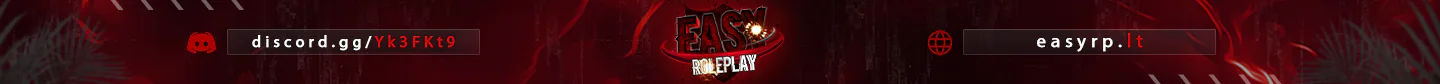 💥 [LTU] EasyRP Tau ir Tavo draugams GTA Roleplay ⭐️ | 🔞 - easyrp.lt/discord | Nuolat naujinamas 2026 FiveM server banner