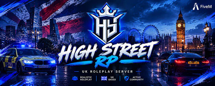 High Street RolePlay FiveM server banner