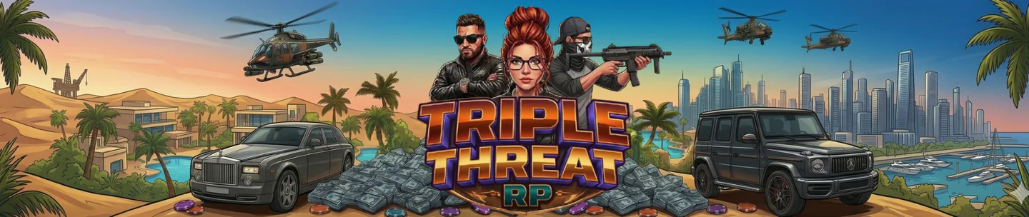 Triple Threat Roleplay FiveM server banner