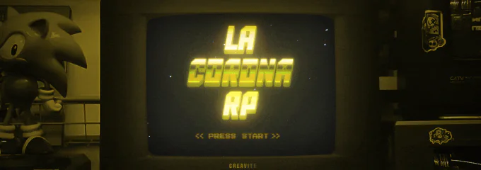 LaCoronaRP ║ 🚀 Server Optimizado 🚀 ║ 💵 $50.000 Iniciales 💵 ║ COMUNIDAD ║ 👕 Ropa & Gang Exclusiva 👕 ║ 🔪 Bandas 🔪 ║ 🔫 Mafias 🔫 ║ 🎯 Carteles 🎯 ║ 💊 Puntos Calientes & Drogas 💊 ║ 🛡 Staff 24/7 🛡 ║ 💣 Robos Unicos 💣 ║ FiveM server banner