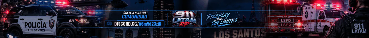 911 LATAM RP FiveM server banner