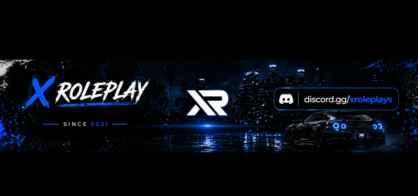 X RolePlay since 2021 by XR Development / discord.gg/xroleplays FiveM server banner