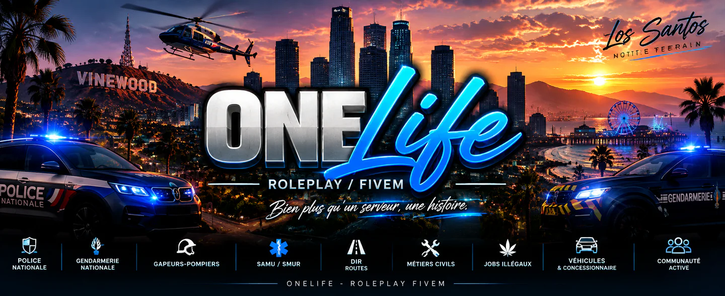 OneLife FiveM server banner