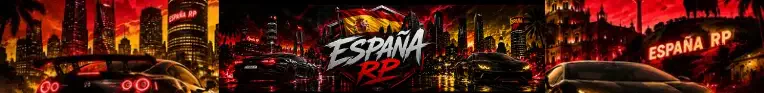 ESPAÑA OFICIAL ✨|⚙️ SERVIDOR OPTIMIZADO 🎮|🏎️ VELOCIDAD CONTROLADA 🚦 |✅ NO WL ✅|🛠️ SISTEMAS ÚNICOS | 👗 ROPA EXCLUSIVA 🕶️ | 💳 ECONOMÍA BALANCEADA 💸 | 🆕 NOVEDADES CONSTANTES 🔄 | ⭐ EXPERIENCIA REALISTA ✨ FiveM server banner
