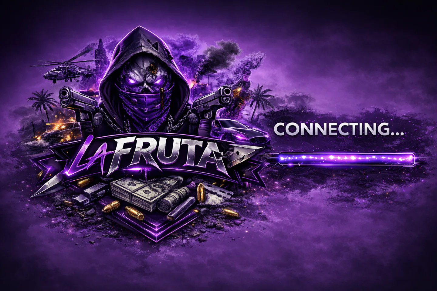 |[ E S P] La Fruta RP V2||🌡️ 220 FPS🌡️||📕 Rol Verificado 📕||💊Drogas Unicas💊||👖Ropa Real👕||🚗 Autos con sonido real🚗||🔪 Bandas Mafias carteles🔪||🧙FENIX-AC 🧙||📌 Optimizado 📌|| FiveM server banner