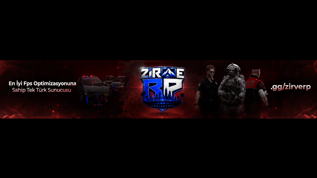 [TR] Zirve Roleplay Türk Tema discord.gg/zirverp FiveM server banner