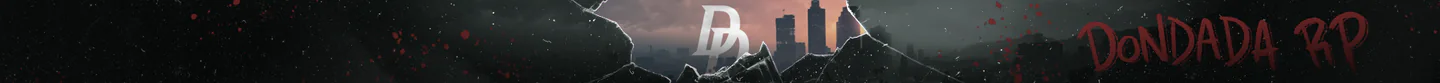 DonDada RP 💎 New Server 💜 ^Semi-Serious RP 🏛️ Player Run Businesses 🔫 Custom Made Robberies 🏫 Exclusive High End Framework 🔧 Active Staff and Devs 🛠️ Crafting FiveM server banner
