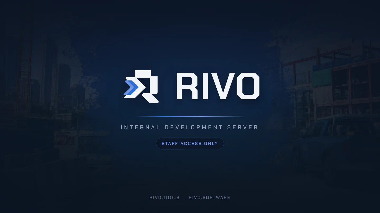 Rivo · Internal Dev FiveM server banner