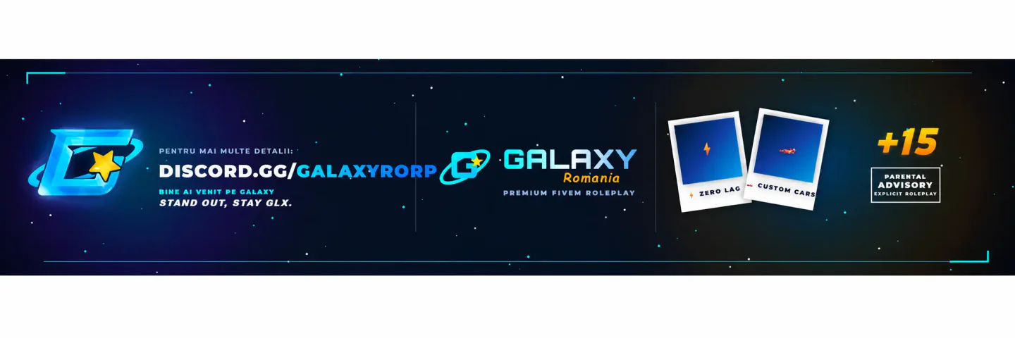 Galaxy Romania - discord.gg/galaxyrorp FiveM server banner