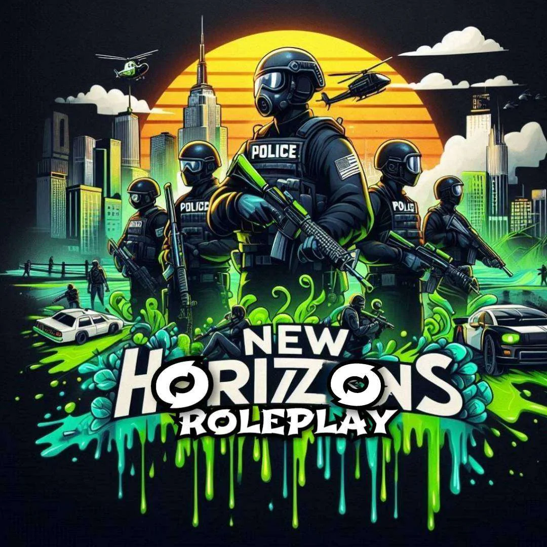 💎New Horizons Roleplay💎[18+] | Very Strict RP 💼Player Owned Businesses💼 | 🚓Active PD, EMS, Mechanic🚓 FiveM server banner