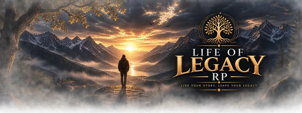 Life Of Legacy | Svensk Serious RP | Whitelisted FiveM server banner