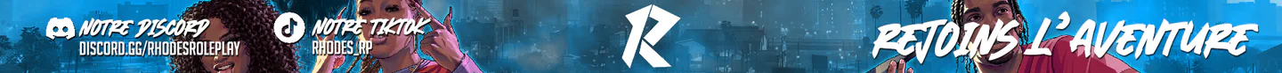 Rhodes Roleplay 🌴 ► Serveur Semi-Whitelist +18 ► Scripts exclusifs ► Support manette ► discord.gg/rhodesroleplay FiveM server banner
