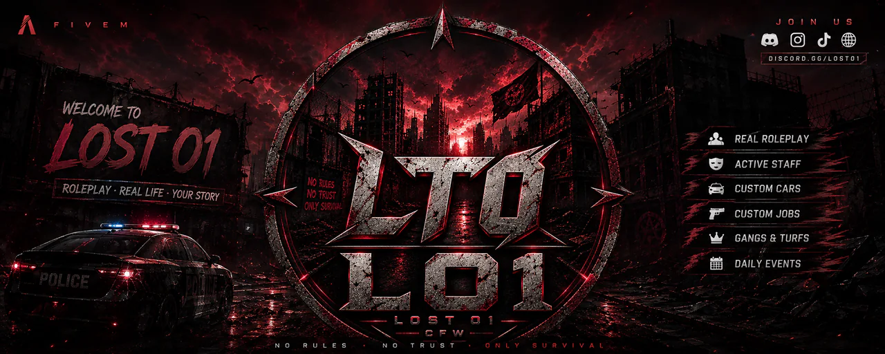 LOST 01 CFW FiveM server banner