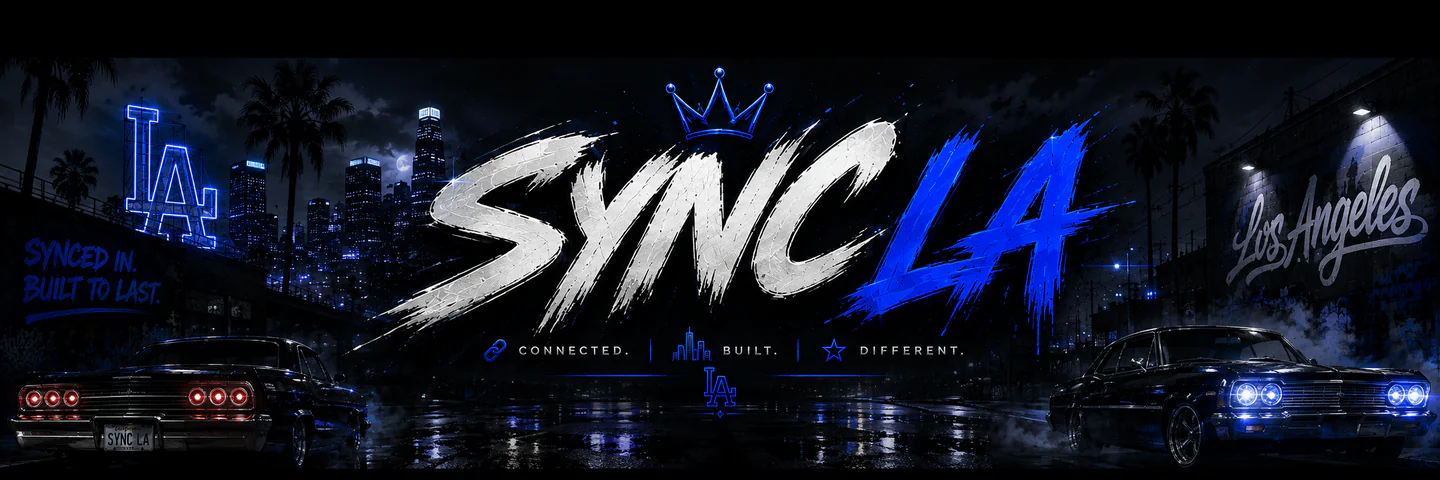 💖 Sync LA 💖 | 💕 Female & Streamer Friendly 💕 | 💰 3 Million Starting Cash 💰 | 🔫 #1 Competitive Gang Server 🔫 | 💼 Hiring FiveM server banner