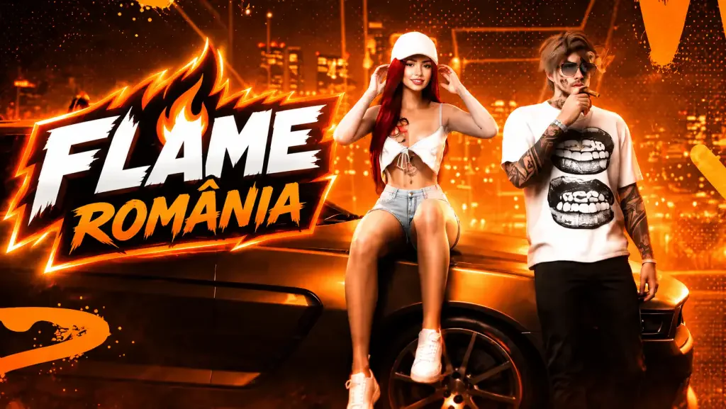 Flame Romania FiveM server banner