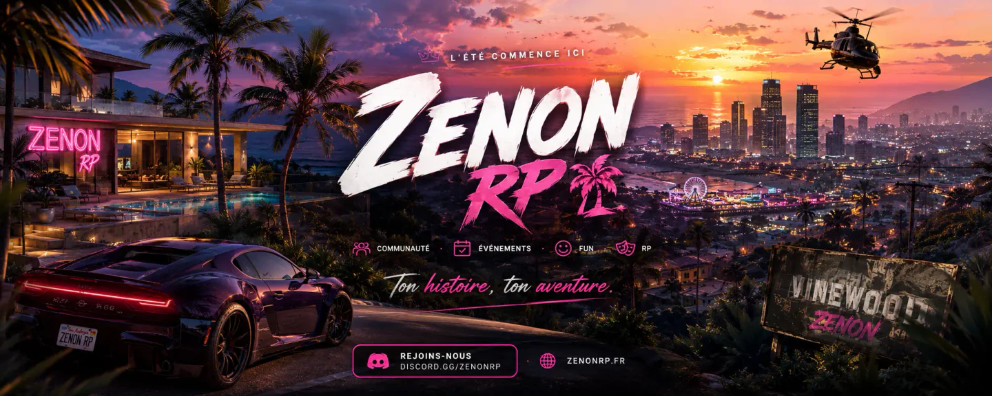 ZenonRP FiveM server banner