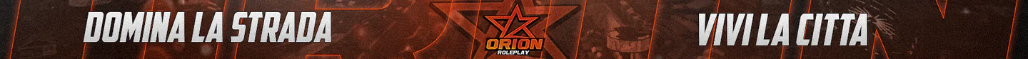 ⭐ ORION RP V1 ━━➔ 🎁 FAZIONI & ATTIVITÀ GRATIS ┃ 🚗 AUTO START MODDATA ┃ 🟢 NO-WHITELIST FiveM server banner