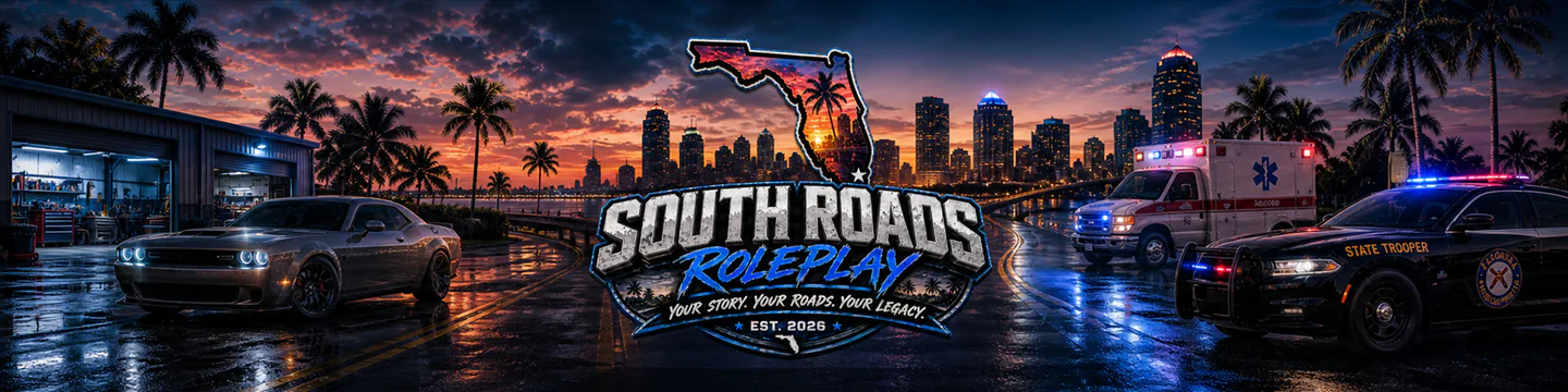 South Roads Roleplay | Florida Serious RP | Story-First Community FiveM server banner