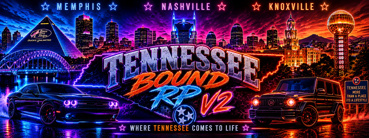 TENNESSEE BOUND RP FiveM server banner