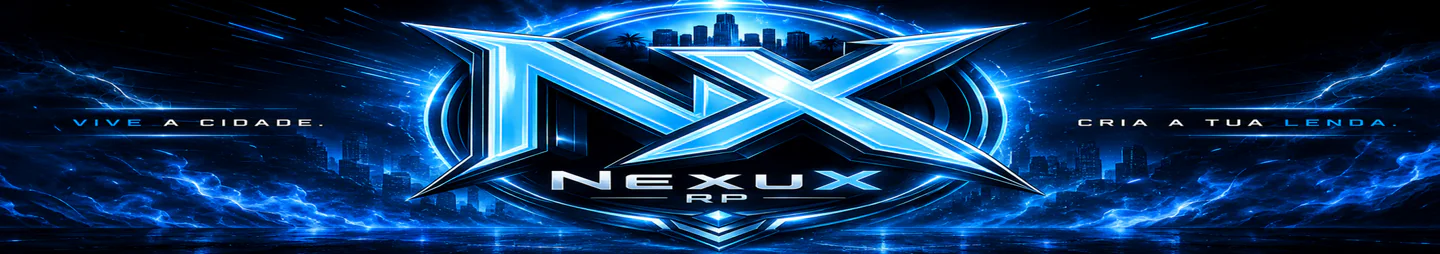 🌌NexuX RP ⮕NOVO SERVIDOR | OFERTA CARRO MODELAR + PACK INICIAL | FOCADO NA COMUNIDADE FiveM server banner