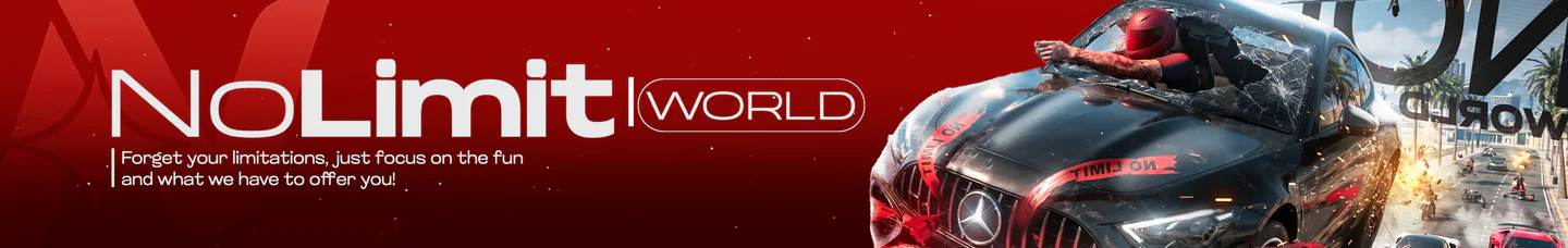 NoLimit World | CREW | SQUAD | DARKZONE | MILITARY ZONE | FARMZONE AND AFK FARM FiveM server banner