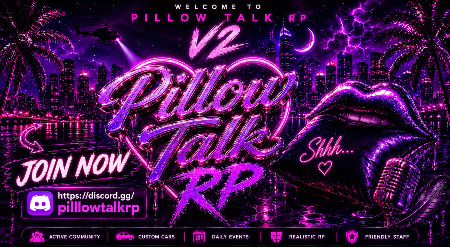 Pillow Talk Rp V2 FiveM server banner