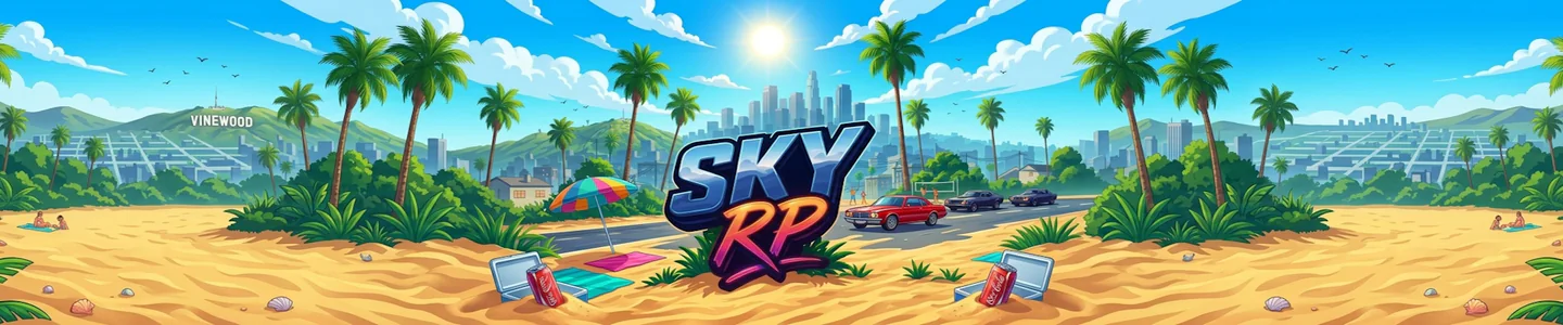 ☁️ Sky RP ☁️| Multichar | Multijob | Cayo Perico | Volne Frakce | Opitimalizovano FiveM server banner