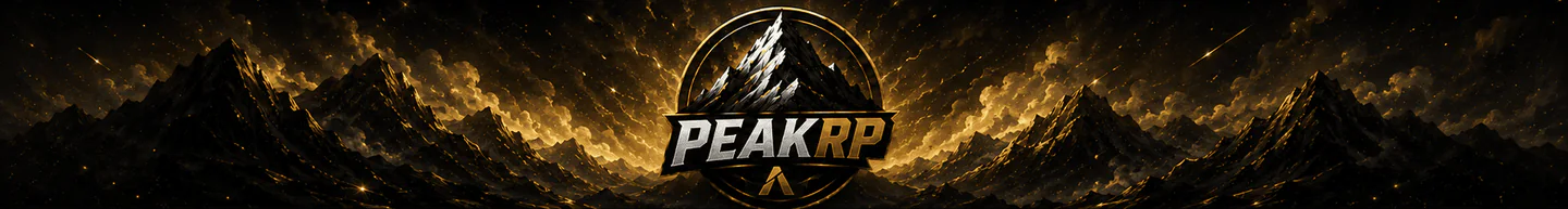PeakRP | 18+ Serious RP | No Whitelist | Qbox FiveM server banner