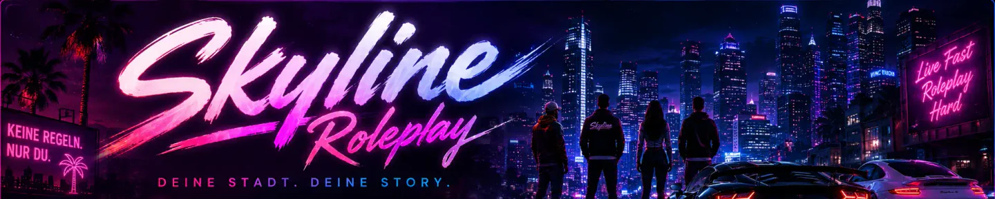Skyline Roleplay | Amerikanisch Midcore RP | Custom Scripts FiveM server banner
