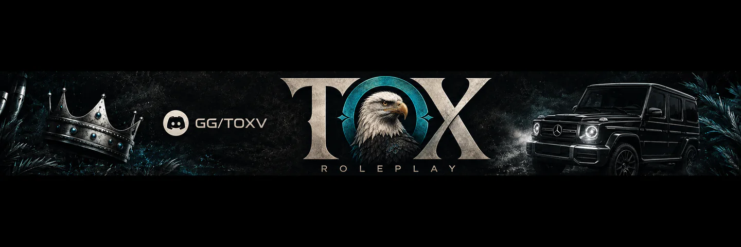 Tox Roleplay - Season Beta | .gg/toxv FiveM server banner