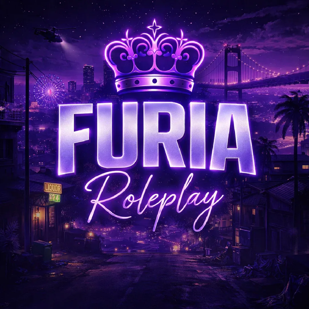 🔺FURIA RP🔺 WIPOU AGORA,CARRO VIP FREE🚗, RP DE VERDADE) 🔺 FiveM server banner