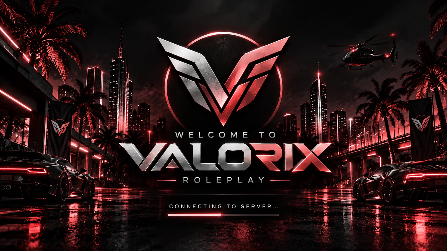 VALORIX RP FiveM server banner