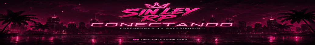 [ESP] | SIN LEY RP | 🚗 Coches Reales | 🔫 Mafias | 💊 Drogas | 👨‍💻 STAFF 24/7 |🔥 discord.gg/sinley FiveM server banner