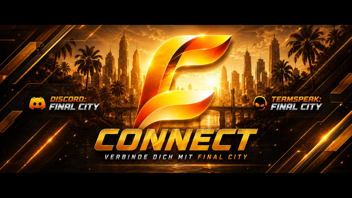 FINAL CITY OG 🔥 NEXTGEN SYNC 💞 × 🛡️ ADVANCED ANTICHEAT 🏆 × 💫 ULTRA PERFORMANCE 💙 FiveM server banner