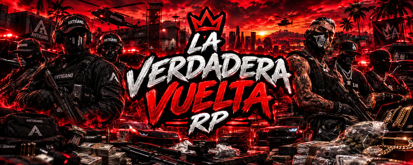 LA VERDADERA VUELTA 🜲 BETA | Qbox Moderno | Latinoamérica & España FiveM server banner