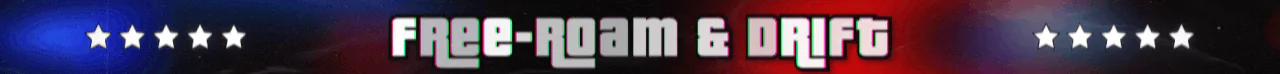 [Free-Roam & Drift] --748+ Addons-- in Development By [J261989] & [Kai] Drift Maps & No Hesi in Teleports options, Addon Peds, Manual Transmission with steering wheel support + More to Come ---- M On Keyboard or hold Back on xbox controller for Vmenu ---CARS ARE IN ADDONS - F7 Handling Editor - F6 for Vstancer --------NO CONSOLE COMMANDS IN THIS SERVER IN CHAT--- ======================================================================================================================================THE SERVER IS UP IT WORKS JUST CLICK CONNECT!!!!!!! ======================================================================================================================================Wheel Support - MUST Be Bought at least 1 time FiveM server banner