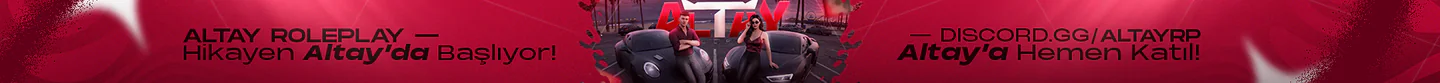 Altay Roleplay Botsuz Tek Türk Tema FPS++ FiveM server banner