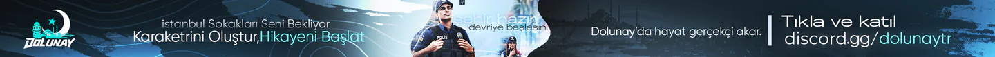Dolunay Roleplay Türk Tema 1 sezon Ücretsiz İşletmeler FiveM server banner