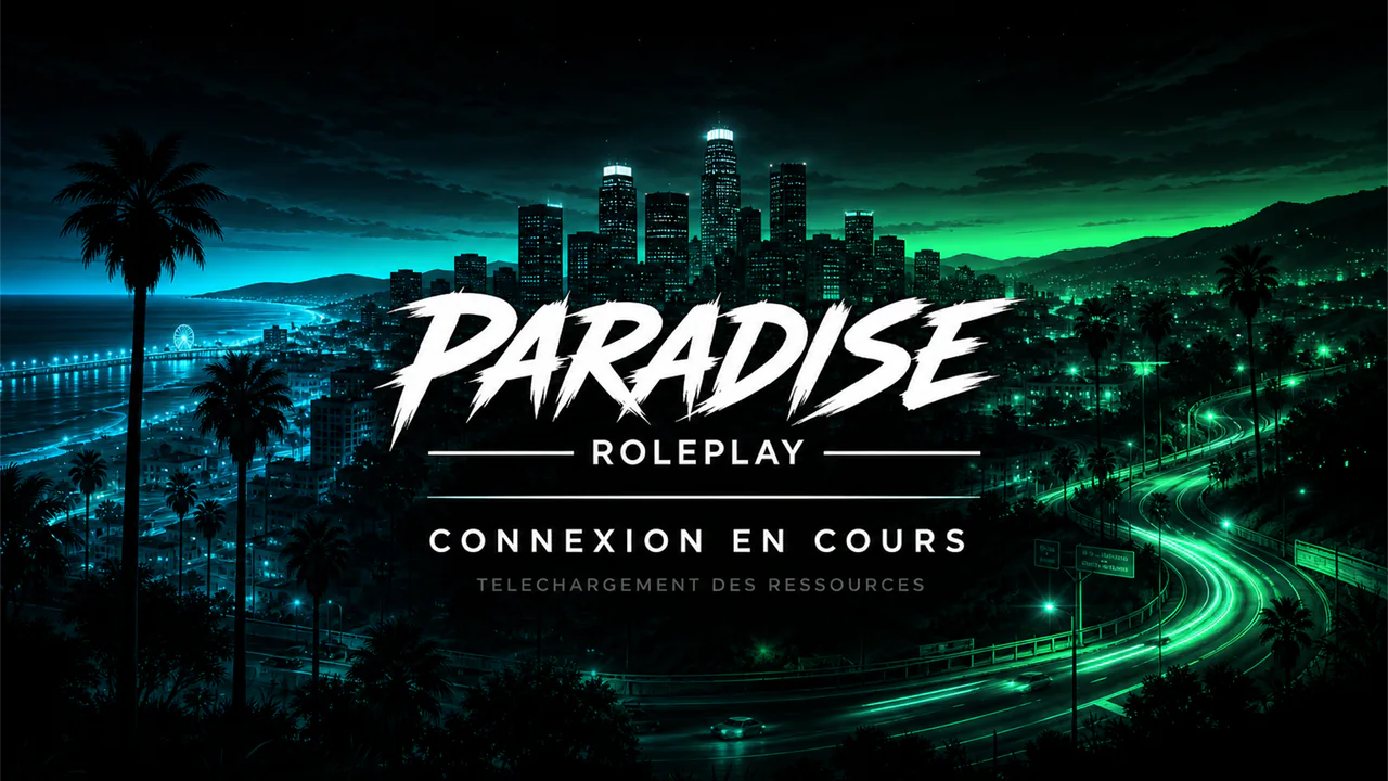 Paradise Roleplay FiveM server banner