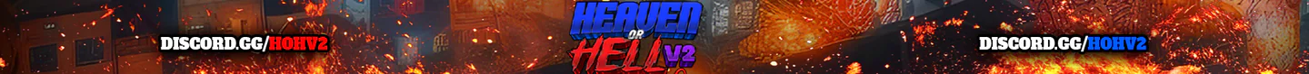 👼🏼HEAVEN OR HELL V2 🔥| 🎮STREAMER / E-GIRL FRIENDLY👧| 🔥SEMI SERIOUS🔥| 👥ACTIVE 24/7 STAFF👥| 🚓 HIRING PD & EMS 🚑 FiveM server banner