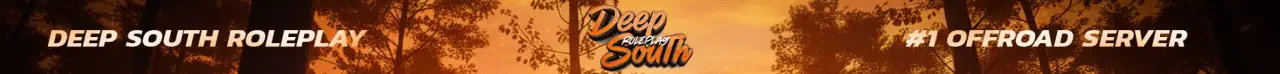 🔥 DEEP SOUTH ROLEPLAY 🔥 | 🛻 SQUAT RIGS & BIG TRUCKS 🛻 | 💯 ACTIVE & GROWING COMMUNITY 💯 | 🏁 MASSIVE TRUCK MEETS 🏁 | FiveM server banner