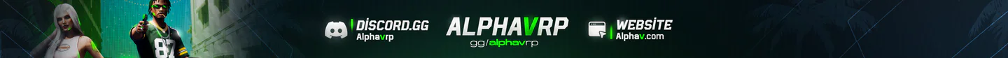ALPHA V #S2 NON WHITELIST | discord.gg/alphavrp FiveM server banner