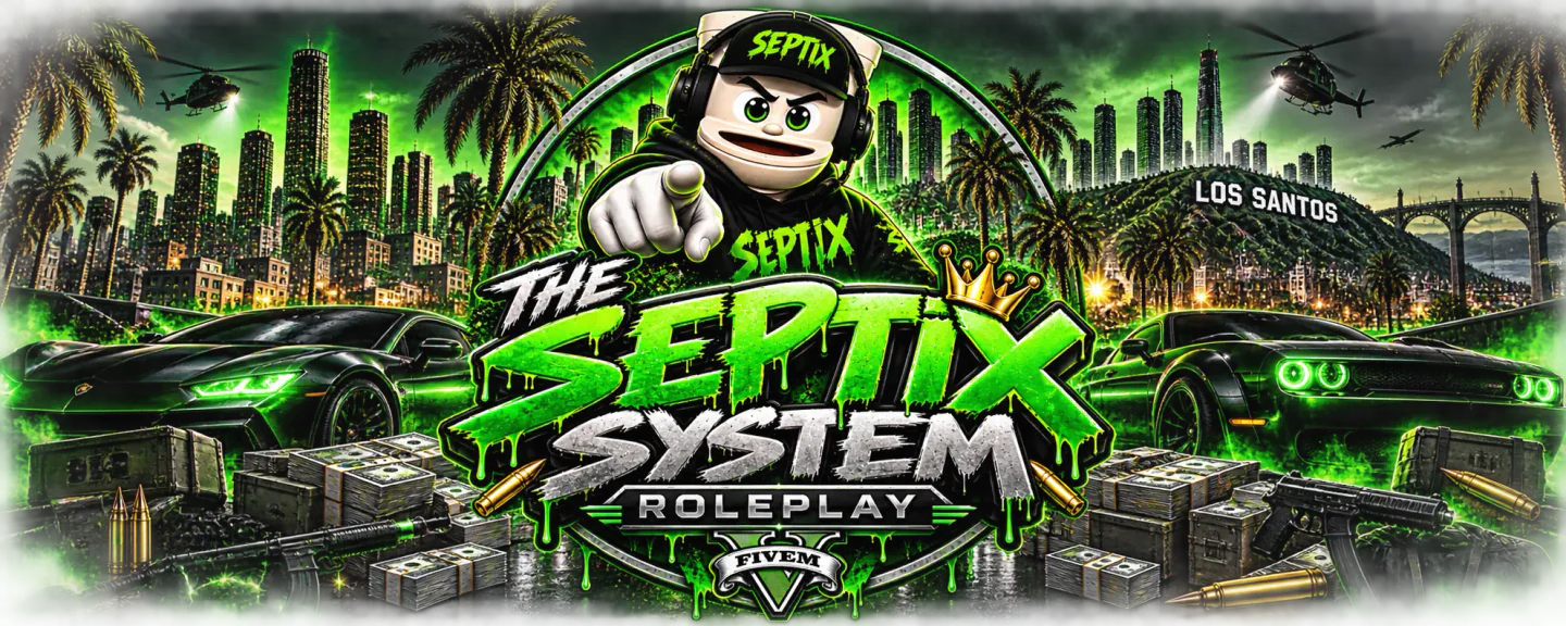 SEPTIX SYSTEM ROLEPLAY | Serious Roleplay FiveM server banner
