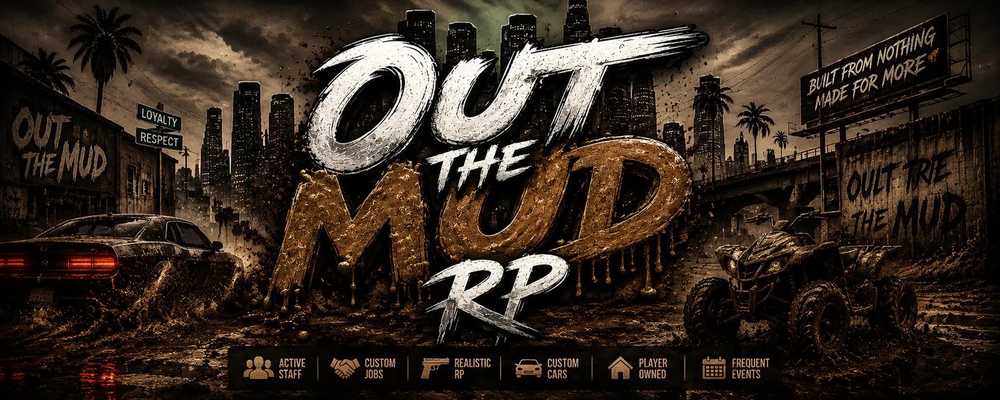💰 Muddy Millions RP | Serious Roleplay | Grand Opening | FREE GANGS 💰 FiveM server banner
