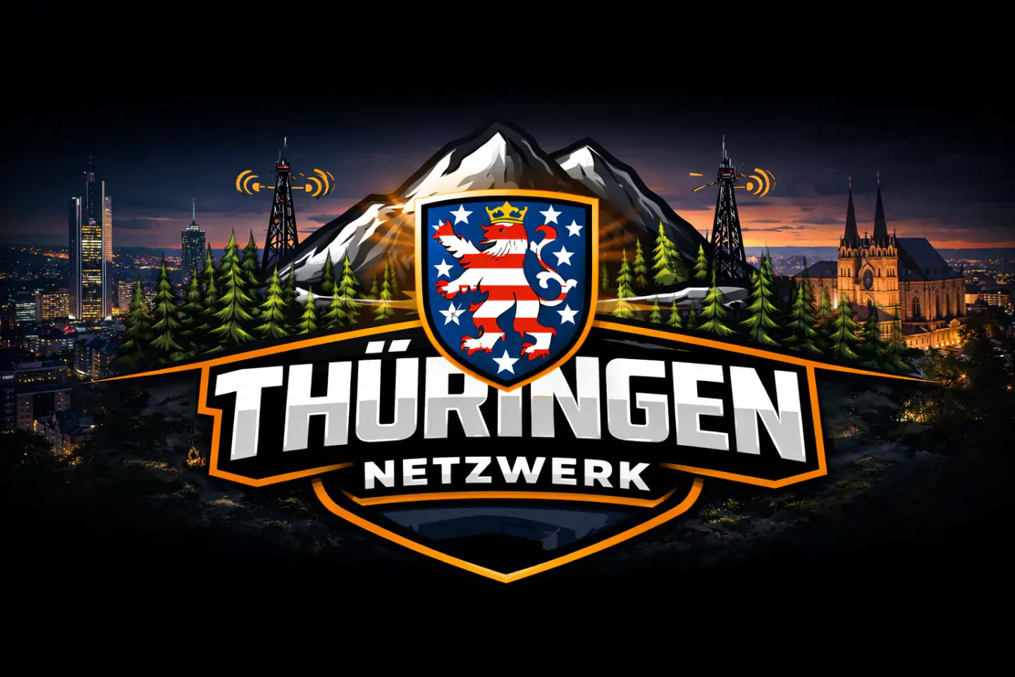 Thüringen Netzwerk ➜ 🔊 Ingame-Voice 🚒 Feuerwehr & Rettungsdienst 🚓 Polizei ✈️ Keine Einreise FiveM server banner